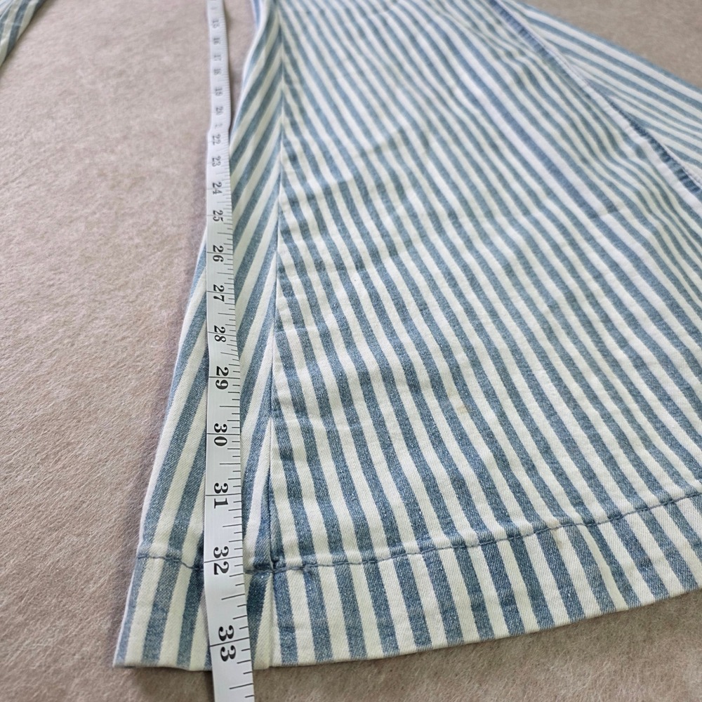 Blank Paige Super Flare Striped Jeans Sz M Denim Bell Bottoms Hippie Festival - Picture 10 of 14